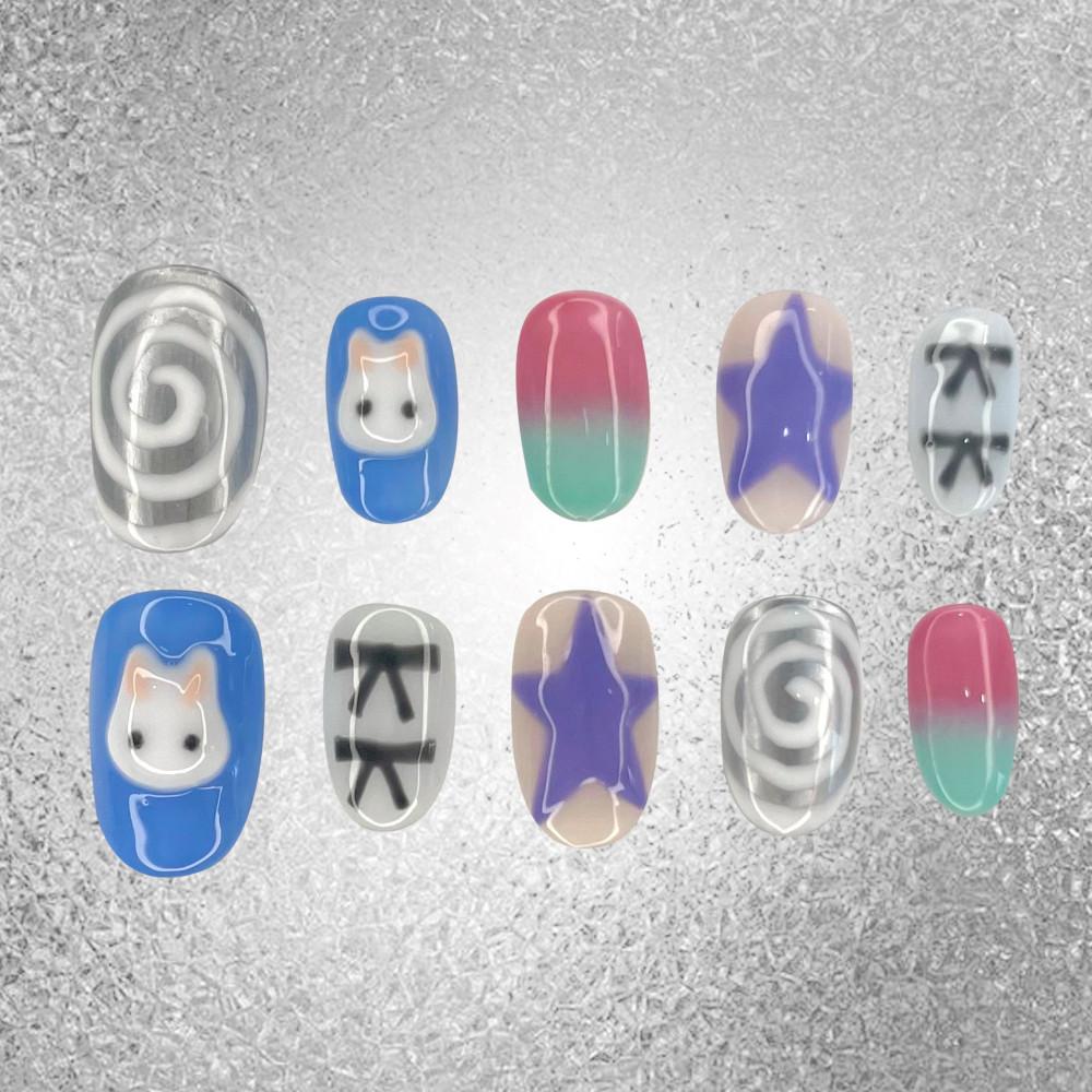 [unique⁂작가추천] 토끼 동굴 수제네일팁 오마카세 오브제 유니크네일 토끼네일