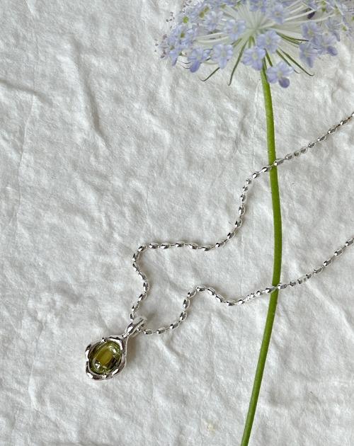 N032_Wax flower(Peridot/Mint/Lavender Chalcedonia)