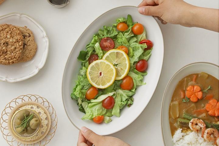 타블도트 베이직 타원볼 카레 그릇 브런치 플레이팅 오발플레이트 2color