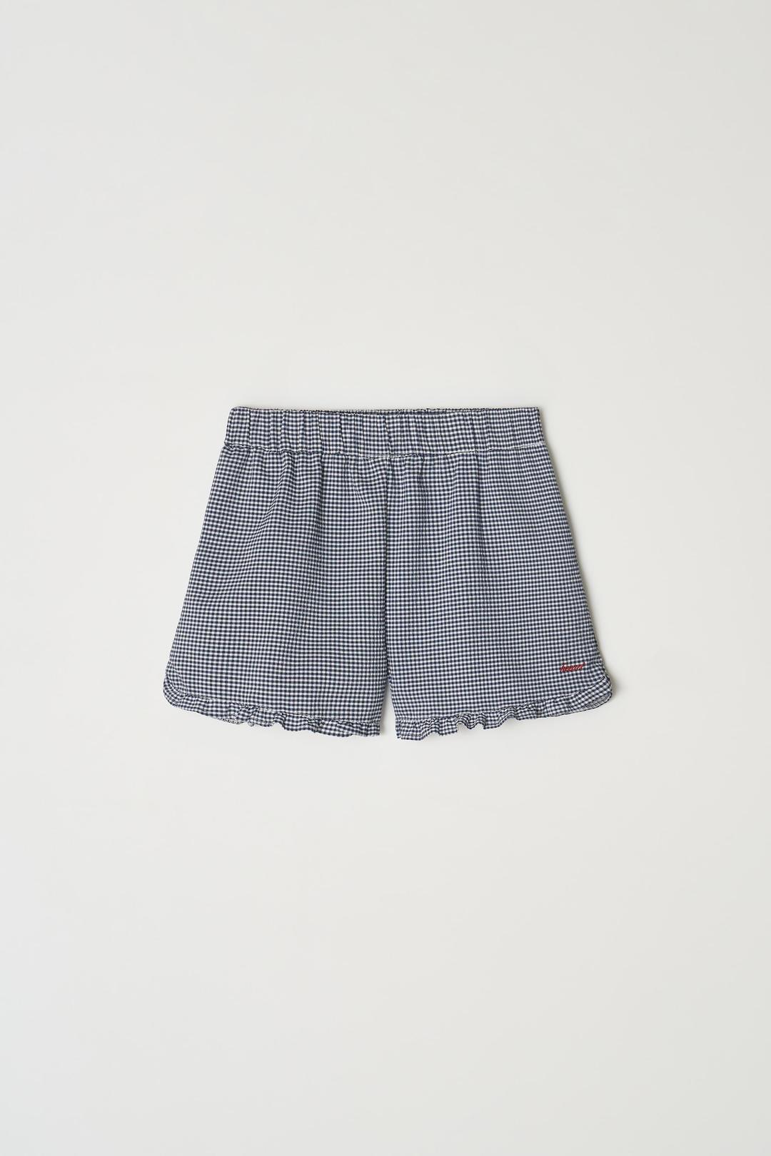 미모사 라운지 쇼츠_네이비체크