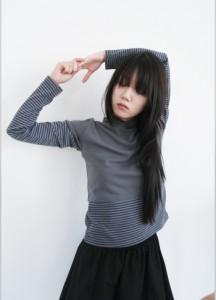 에프터먼데이 combi stripe hoodie (3c)