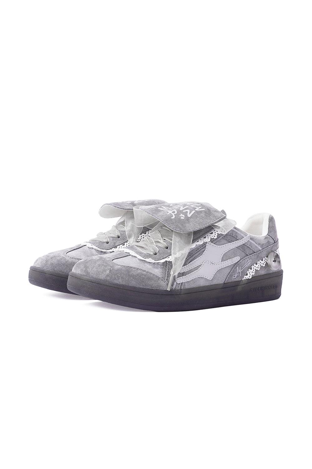 Retro Training Sneaker-Lace Grey - US 3.5 MEN/US 5 WOMEN=IT 35 / Grey / Unisex