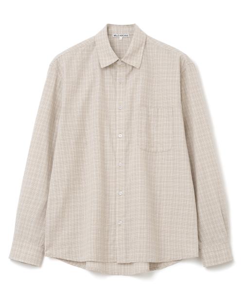 웨이드 체크 패턴 셔츠 [클라우드 브라운]