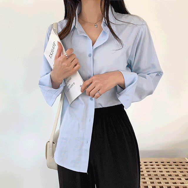 [기본핏/코튼소재!] 데일리 베이직 코튼 셔츠남방 9color