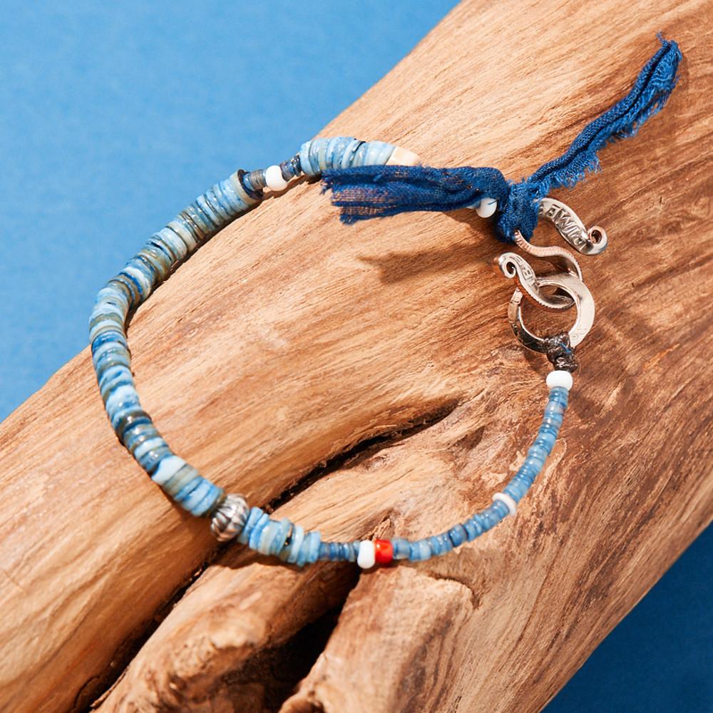 [NORTH WORKS] SHELL BEADS BRACELET - INDIGO / D-711B / 노스웍스