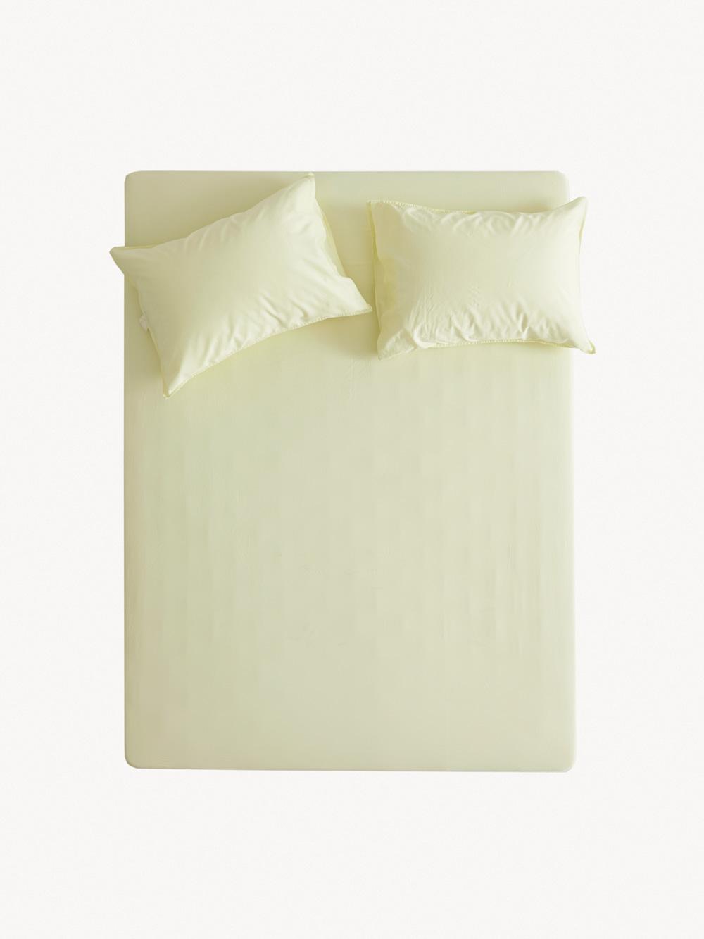 Chou-cream cotton mattress cover (Lemon)
