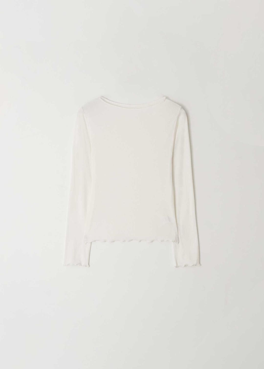 [2차] Boat-neck Long Sleeve T-shirt(Cream)