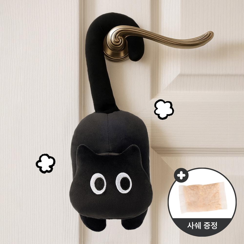 뚱냥이 롱 테일 캣 사쉐 귀여운 고양이 도어벨 방향제 집들이 이사 자취 개업 행운 복 응원 오너먼트 홀리데이 크리스마스