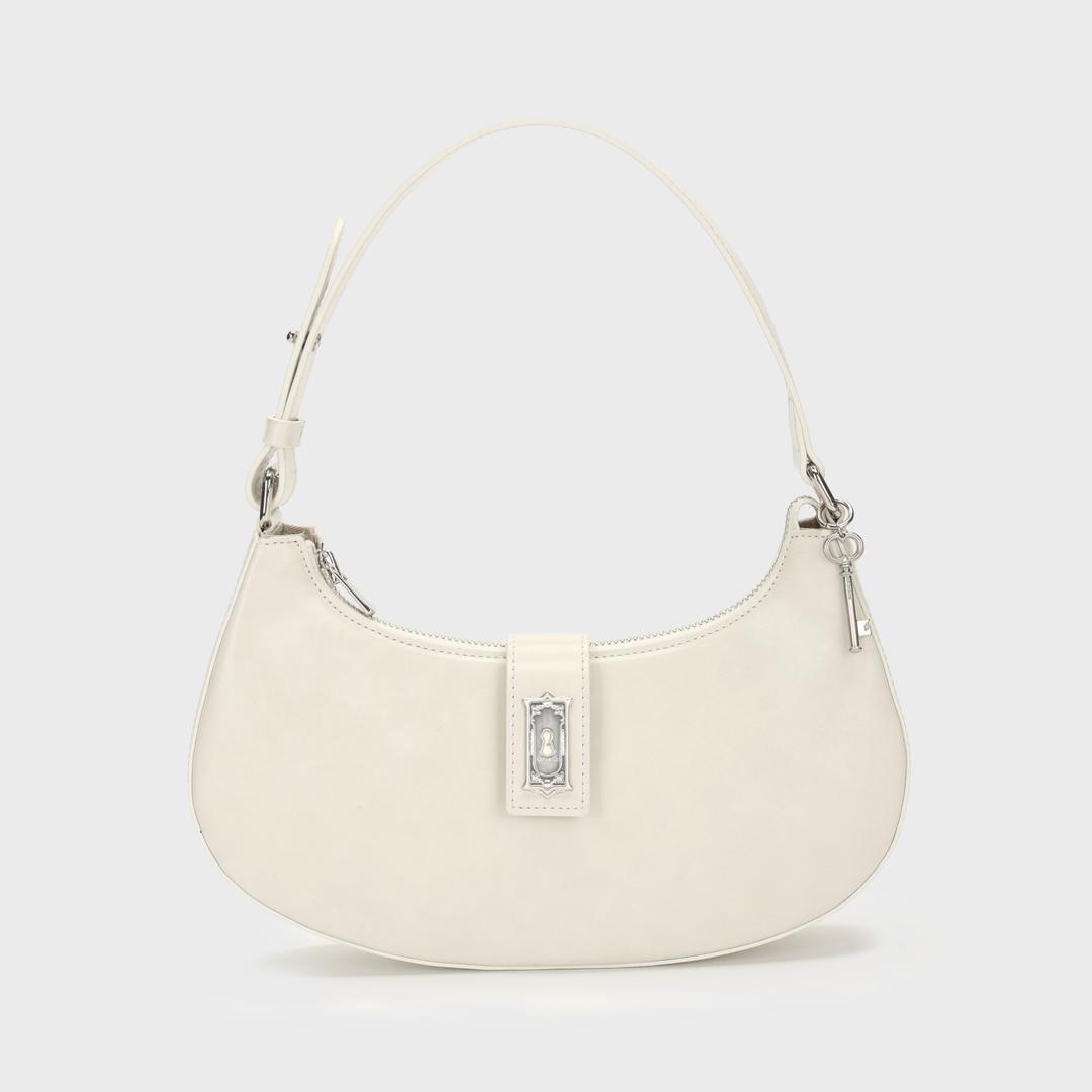 Half-moon hobo bag lvory