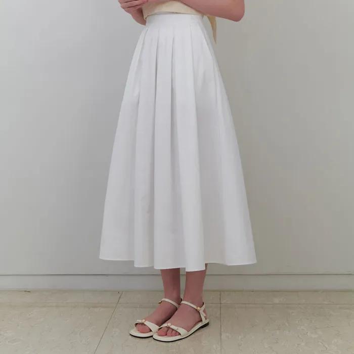 Anne flare skirt (white)