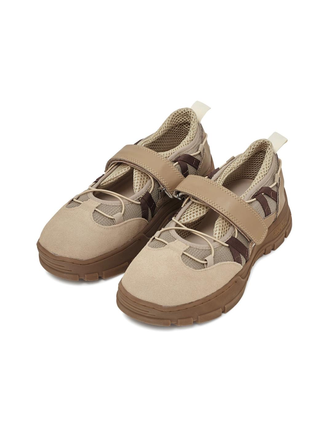 [X ROCKFISH] BRYN VELCRO SNEAKERS (BEIGE)