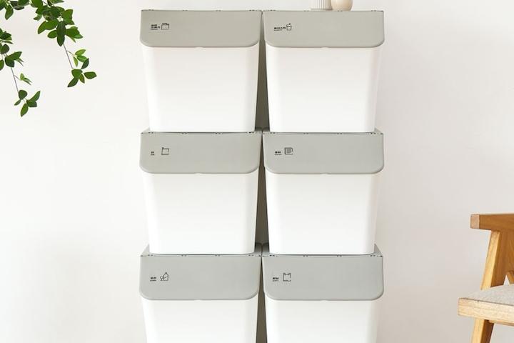 3단 모듈 분리수거함 재활용 대용량 가정용 쓰레기통 50L