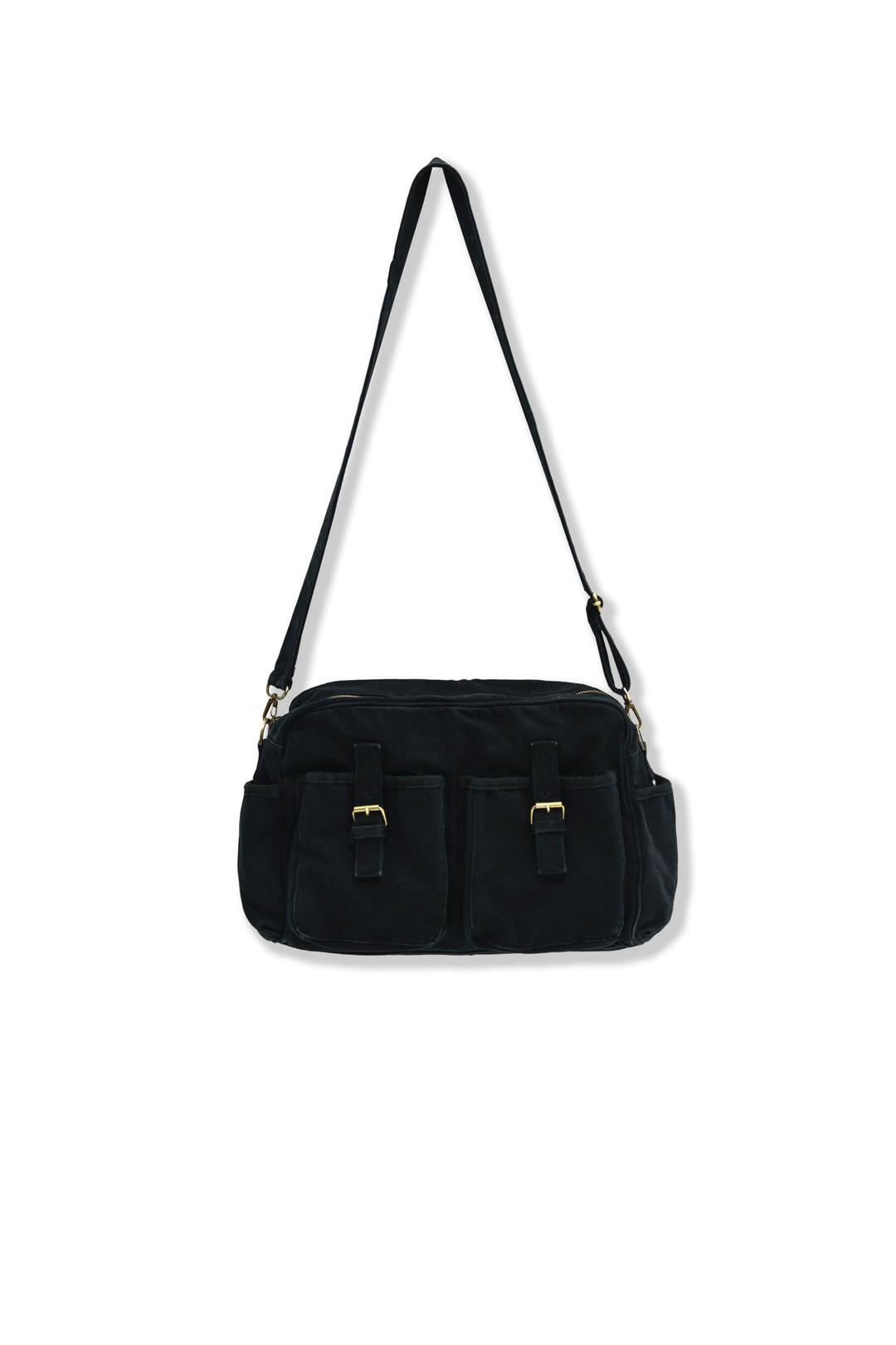 [25'SS] vintage mail bag_black