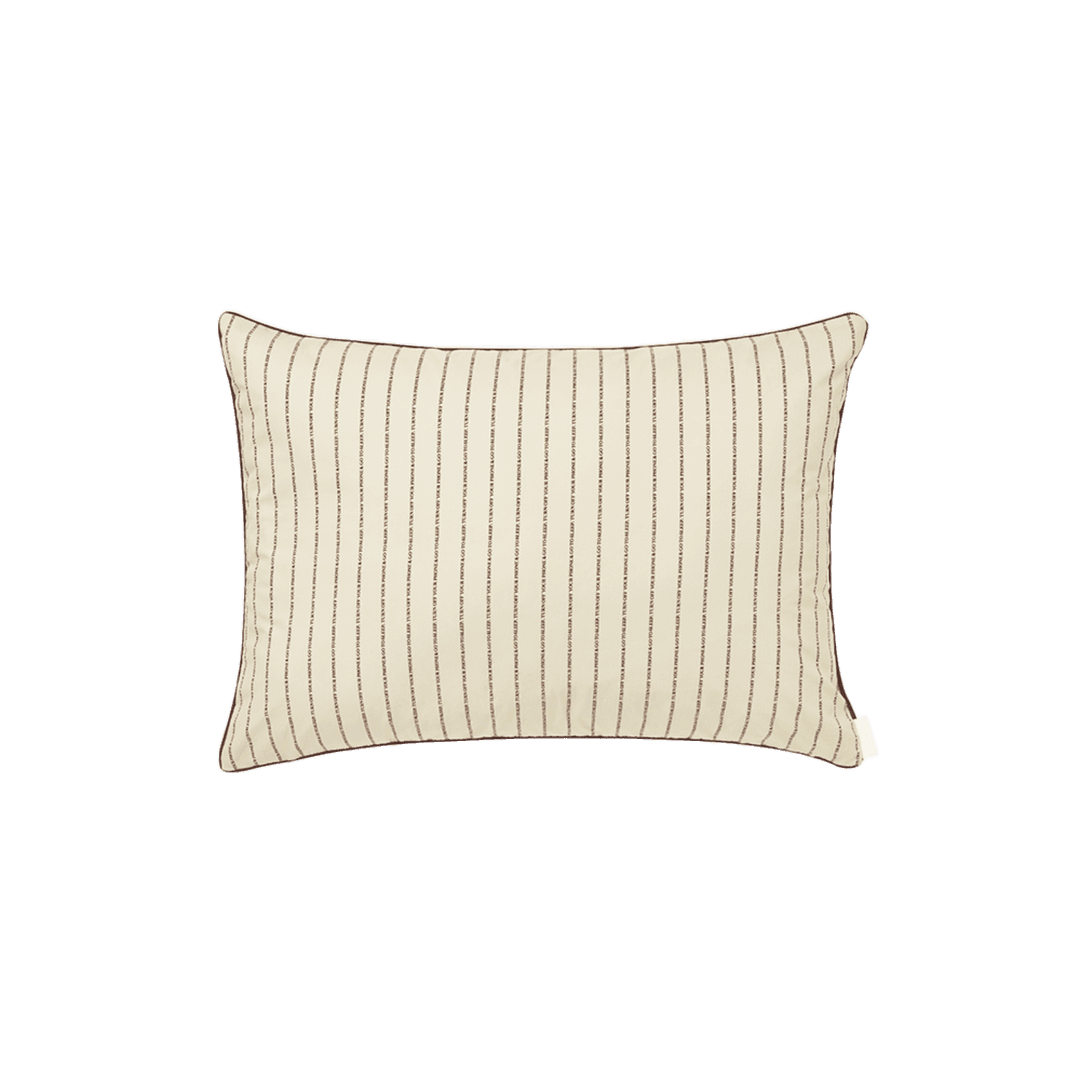 핀 스트라이프 필로우 케이스 - 아이보리