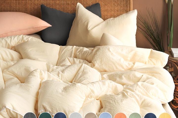 [10%쿠폰]부드러운 카스테라 항균 옥수수솜 간절기/사계절 차렵이불세트 20컬러