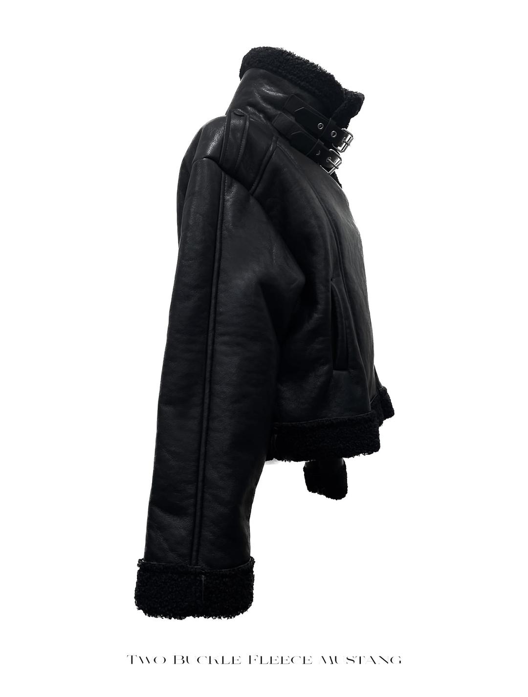 이은 Buckle black Mustang