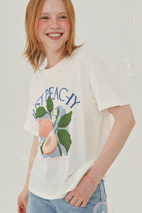 저스트 피치 그래픽 티셔츠 [화이트]