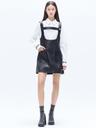 OUT POCKET STRAP MINI DRESS_BLACK