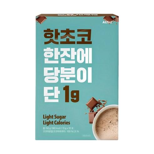 알티스트 한잔에 당분이 단 1g 핫초코분말, 15g, 10개입, 1개 - 코코아/핫초코분말 | 쿠팡