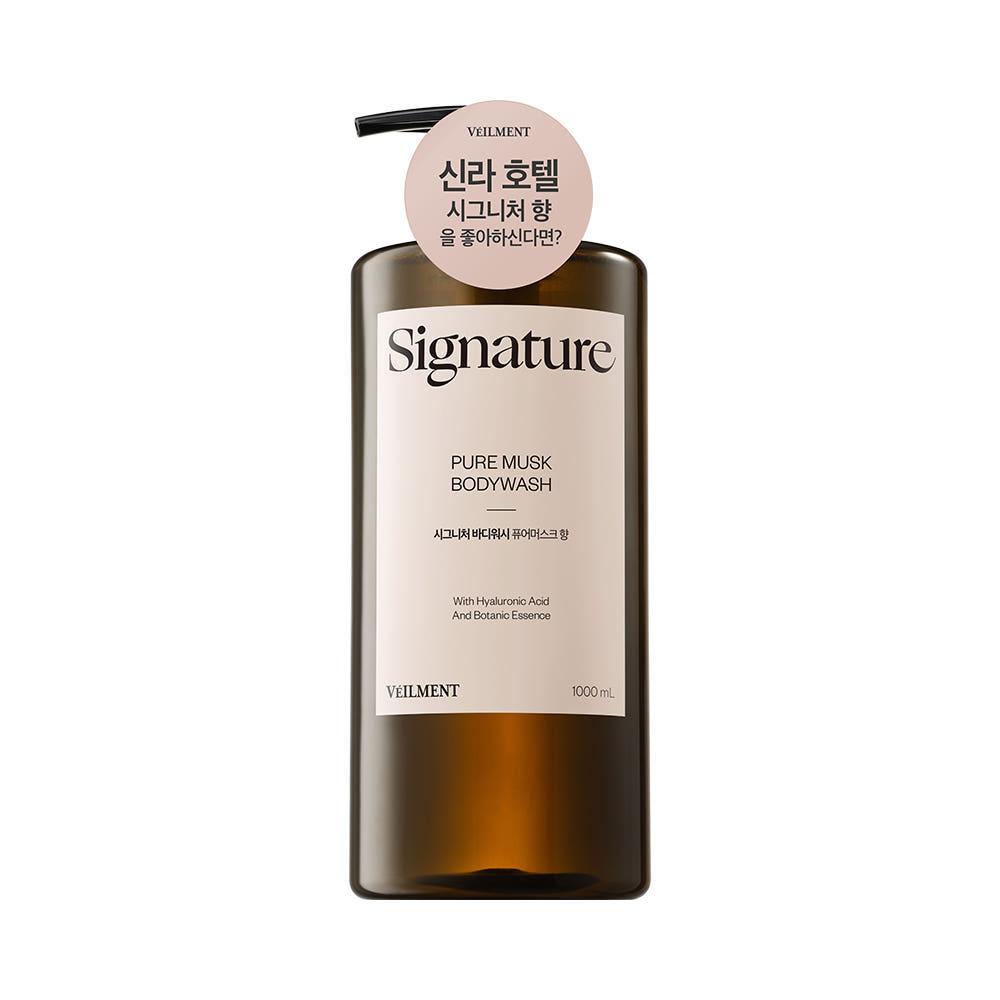 [약산성]벨먼 시그니처 퍼퓸&모이스처 바디워시 1000ml 1개(퓨어머스크향)