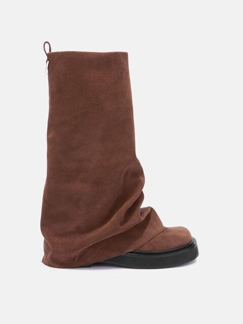 ''Robin'' chocolate combat boot