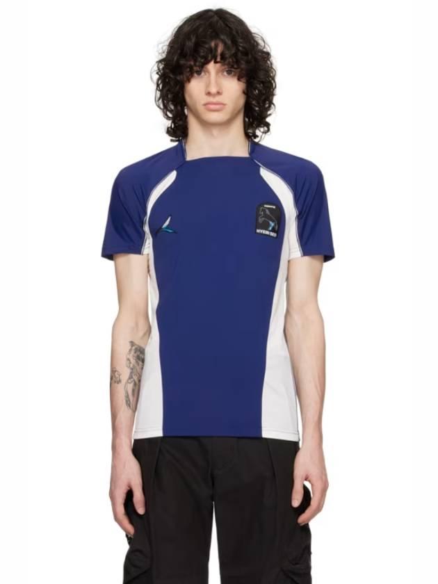 Navy   White Football T Shirt 241429M213002   |   발란코드 [78568786]
