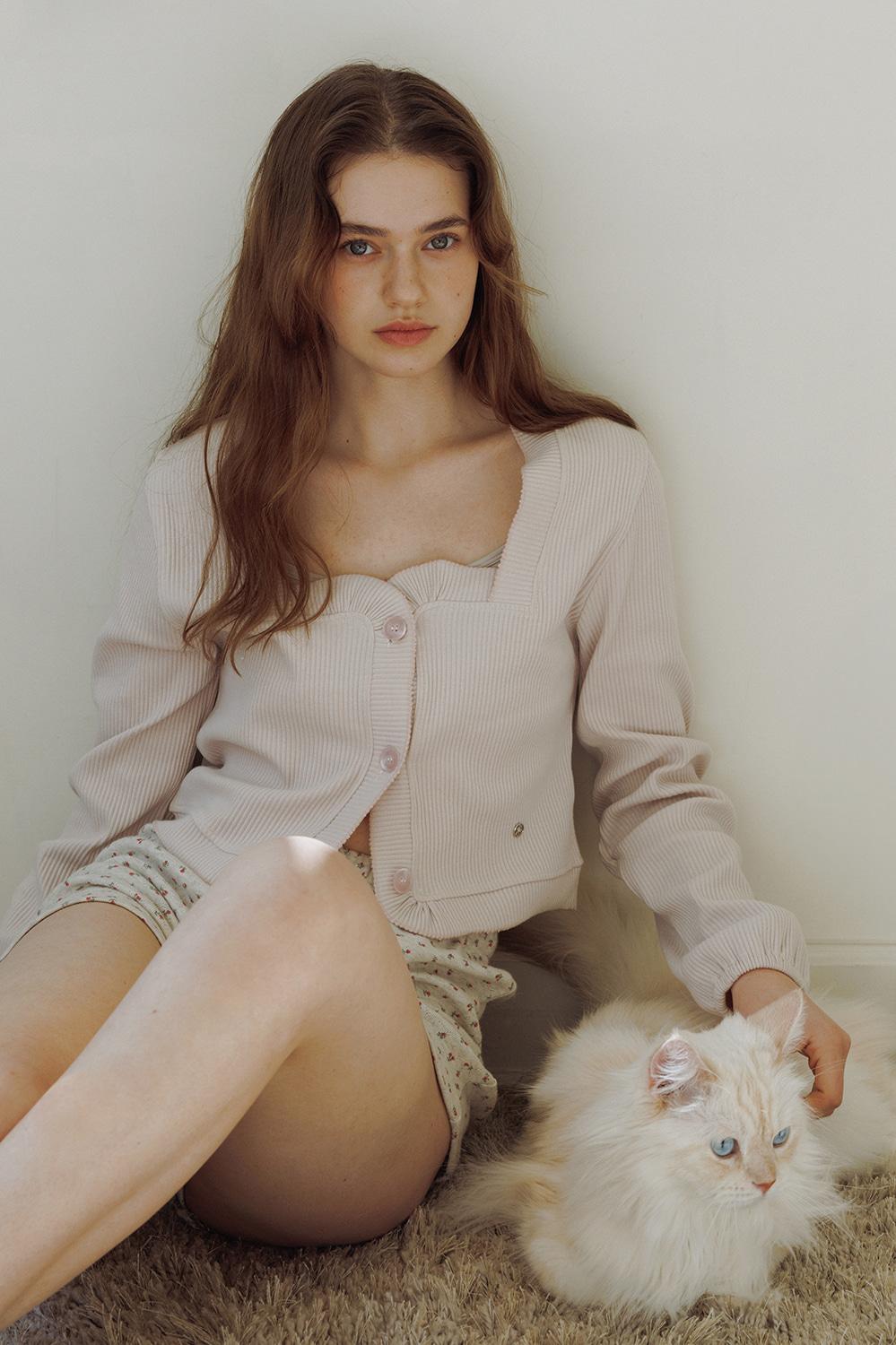 Tulipa cardigan_Soft pink