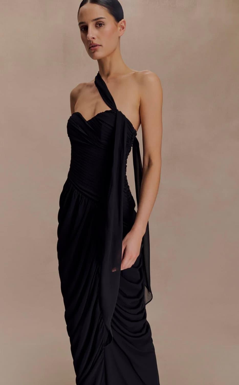 Meshki 시폰 블랙 드레스  | 후루츠패밀리