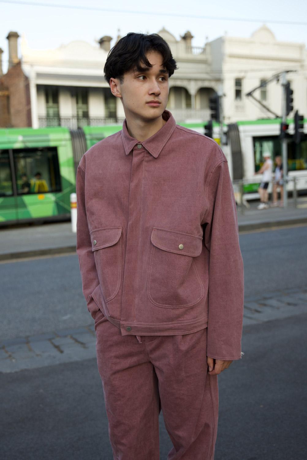 WORK BLOUSON (PURPLE PINK)