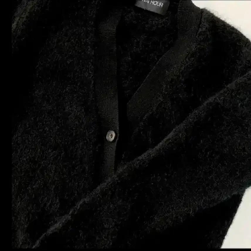 [F] OWNHOUR 모헤어 가디건 블랙