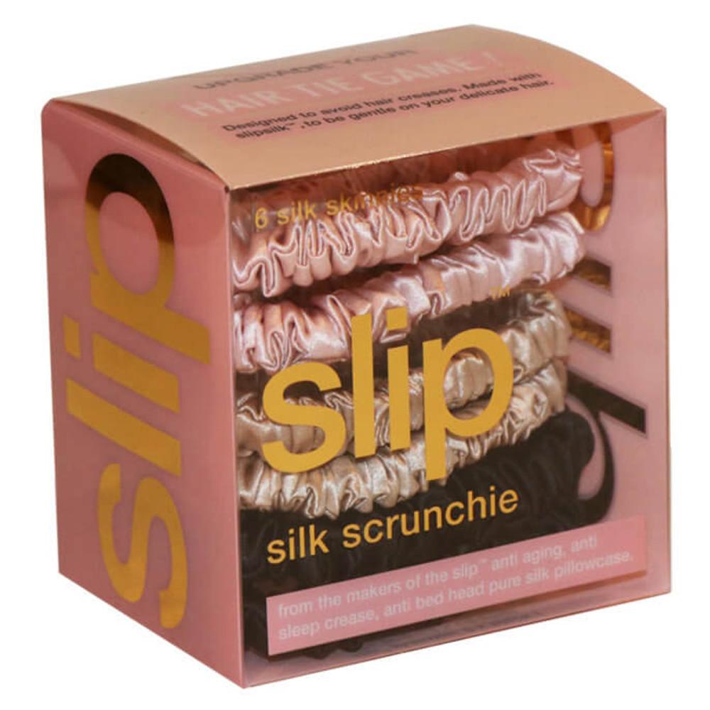 slip Pure Silk 6-Pack skinny Scrunchies 슬립 실크 스크런치 스키니 제니 곱창밴드 제니머리끈