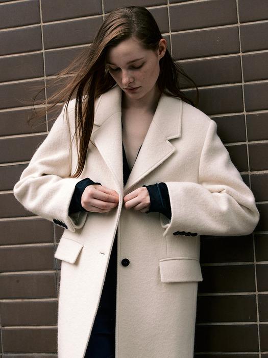 [Day-Wool] Single-breasted Wool Coat_2color