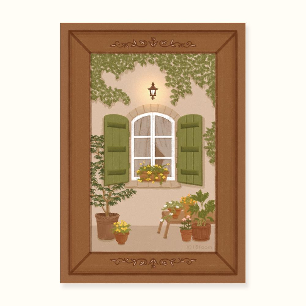 나의 식물 액자포스터 (창문)