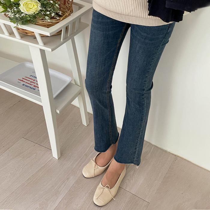 [라벨D]리얼슬림 부츠컷데님(블루) M~2XL*임부복