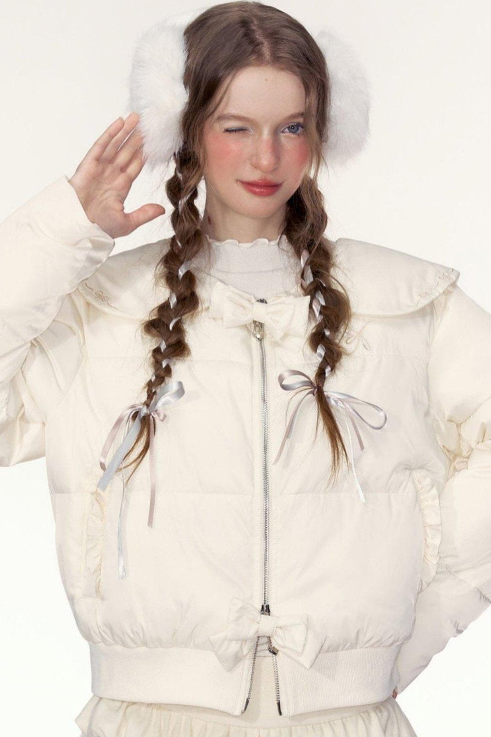 Light Short Cotton Jacket - Apricot / M