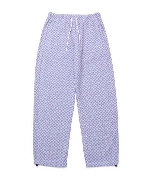 체커보드 밴딩팬츠_핑크블루