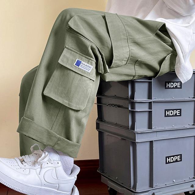 사이드 멀티 포켓 카고 와이드 팬츠 MP1925