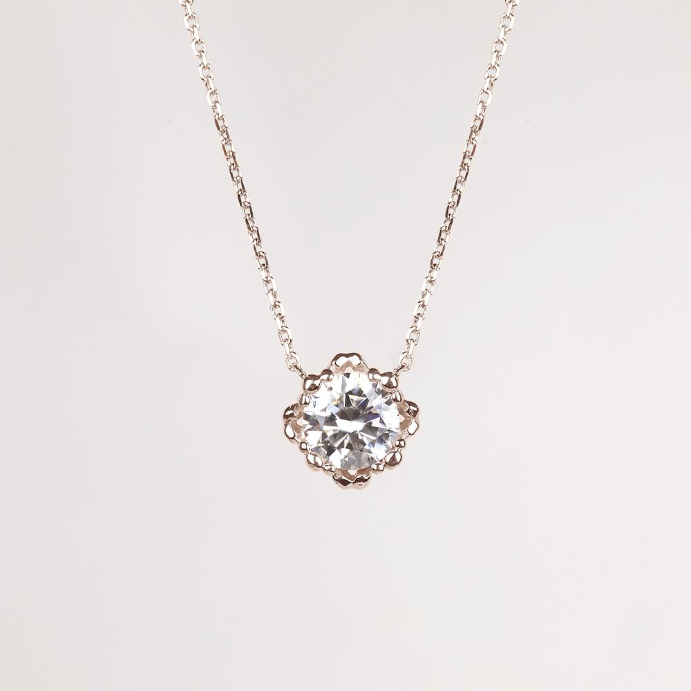 [925silver]엘레나 1캐럿 모이사나이트 목걸이