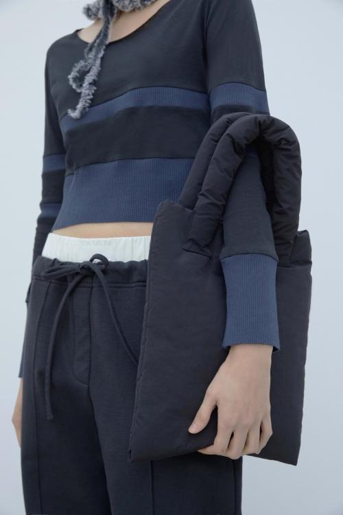 PADDED ZIP TOTE BAG BLACK (only membership sale)