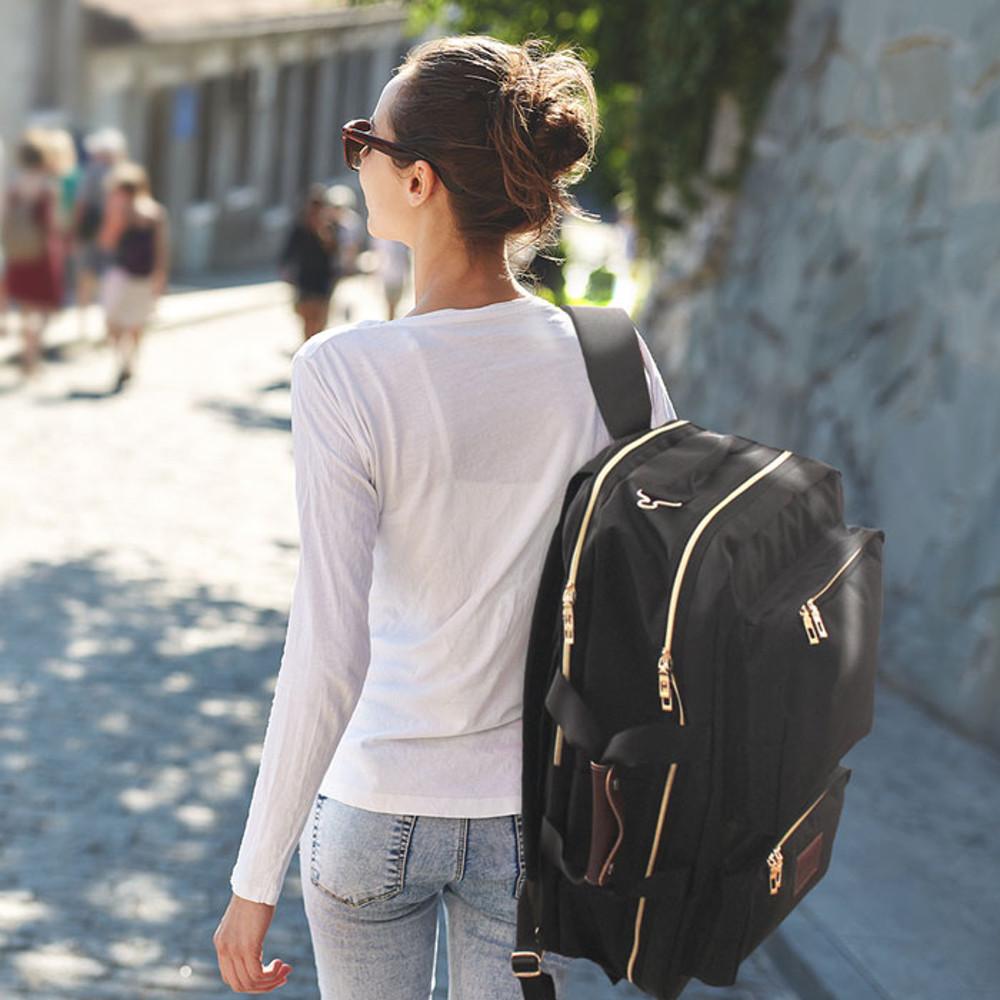 이비니아 4way 트래블 백팩, 블랙, 20대 30대 40대 여행용 스포츠 3way