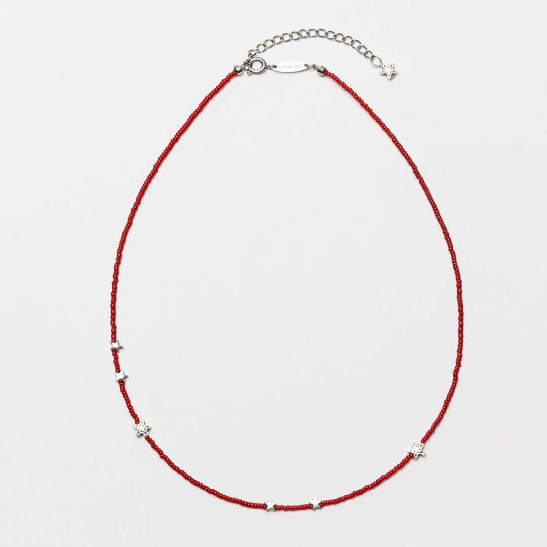 [라이즈 앤톤 착용]Milky Way Necklace - Cherry & Shine White