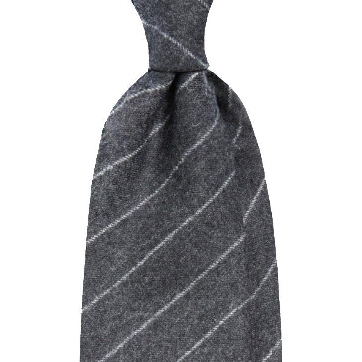 까노니코 플란넬 스트라이프 그레이