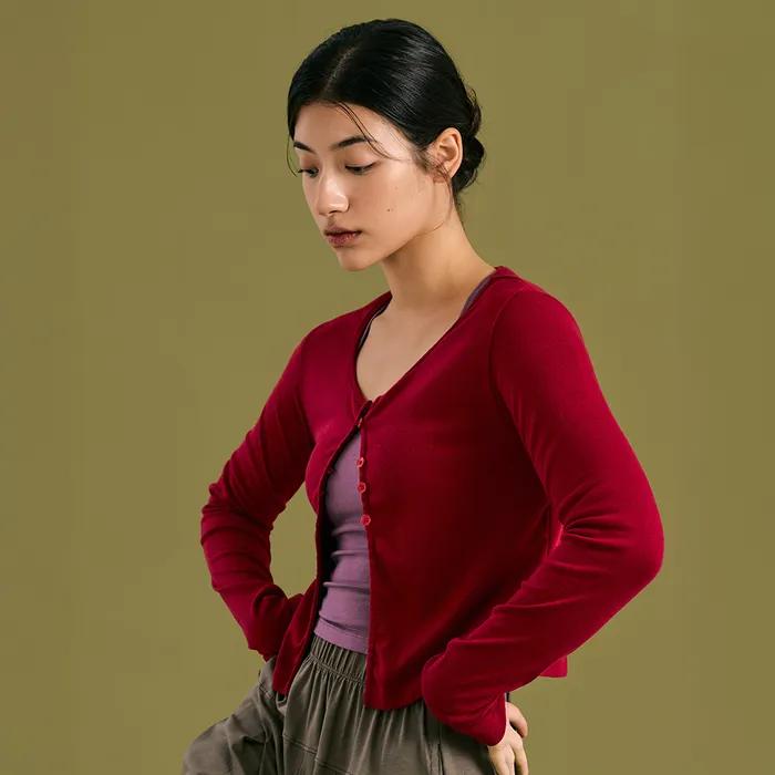 Soft Tale Cardigan (Red)