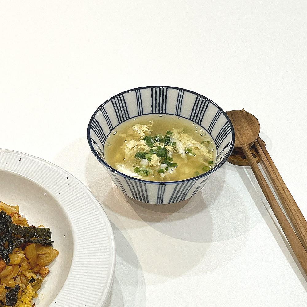 일본 라인 도자기 공기 볼