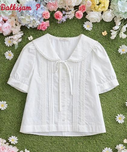 메모리 소프트 아이보리 블라우스 Soft Memory Blouse