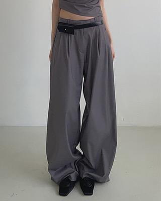 selly pintuck slacks (2color)