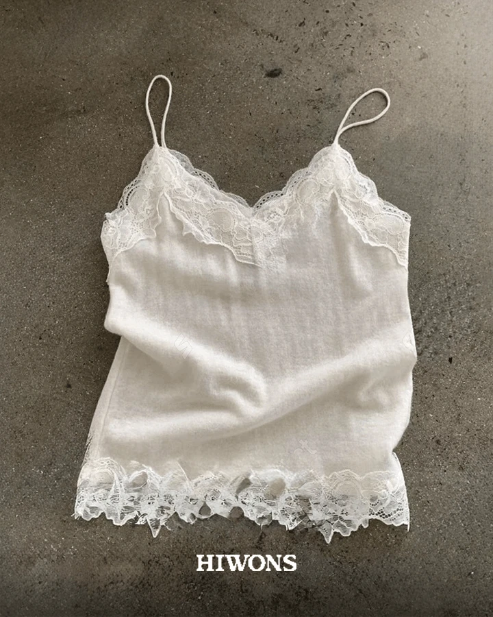 여성 아인 여름 레이스 나시