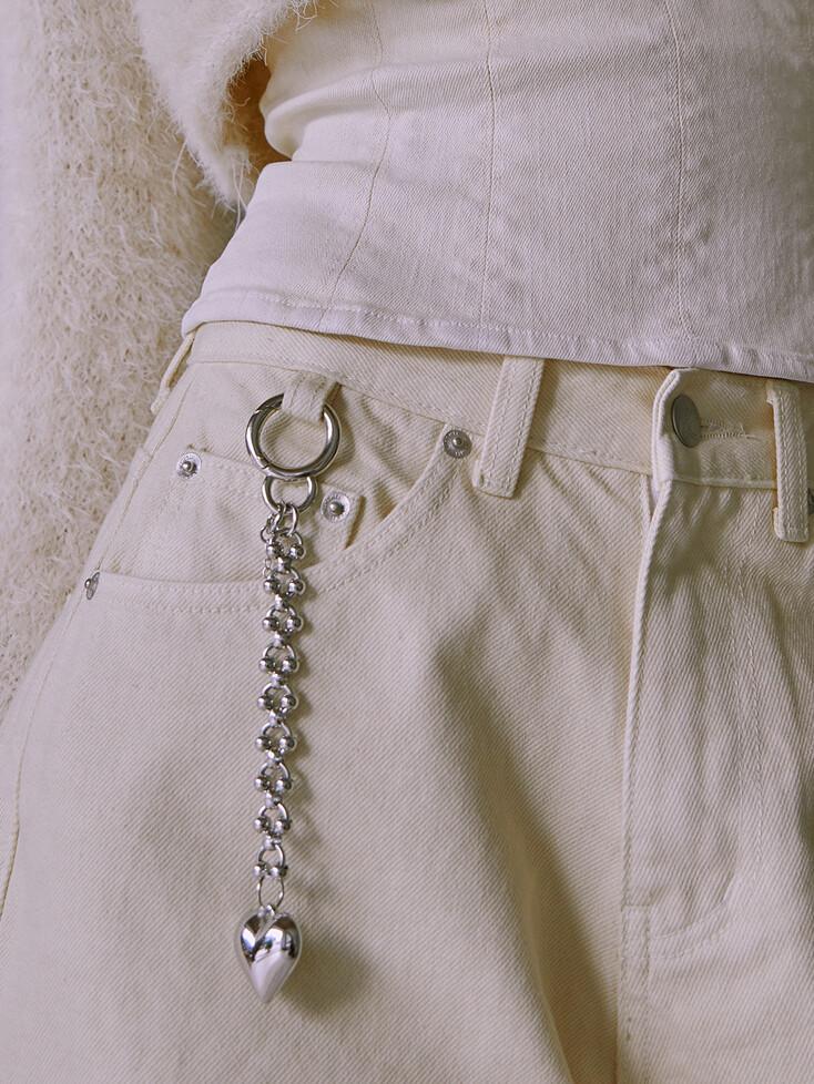 Heart Drop Chain Keyring