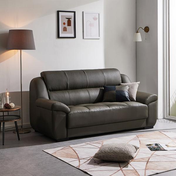 브라이튼 3인용 가죽 소파