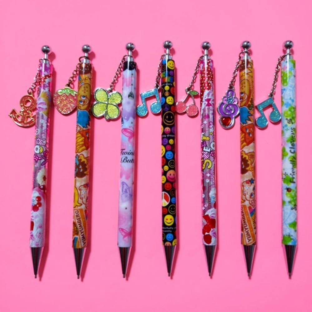 [일본고전문구] POOL-COOL 풀쿨 보석 키링 챰 일본 샤프